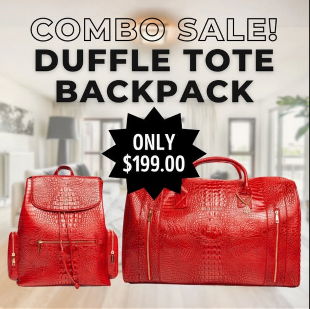 Backpack and duffle bag set best sale